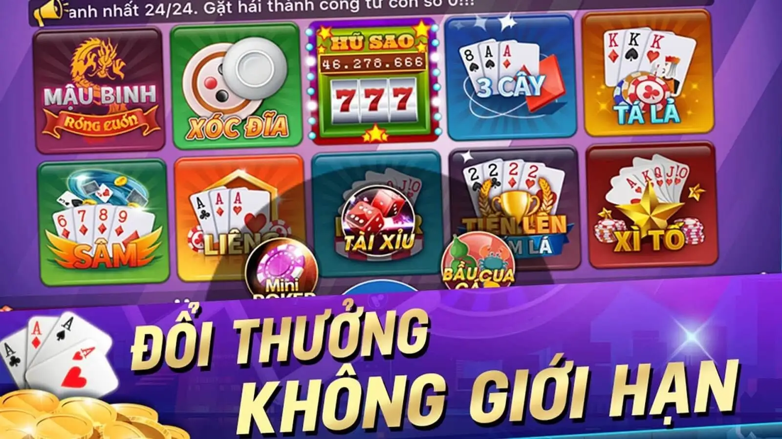 Top game bài đổi thưởng hấp dẫn tại nhà cái