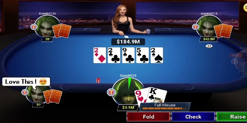 Game bài đổi thưởng Poker được ưa chuộng sử dụng